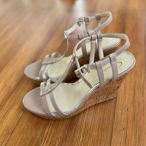Jessica Simpson - Nude Cork Wedge Heel - Size 8